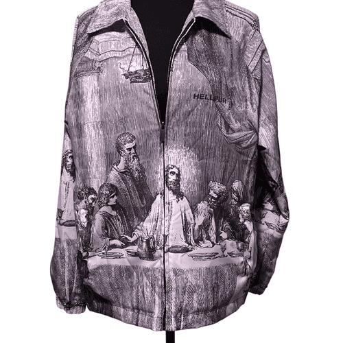 Hellpur The Last Supper” Men’s Streetwear Windbreaker Jacket/Coat - Thumbnail 3