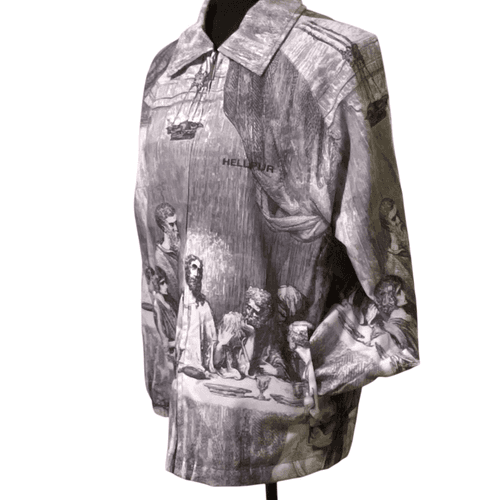 Hellpur The Last Supper” Men’s Streetwear Windbreaker Jacket/Coat - Thumbnail 4