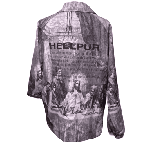 Hellpur The Last Supper” Men’s Streetwear Windbreaker Jacket/Coat - Thumbnail 6