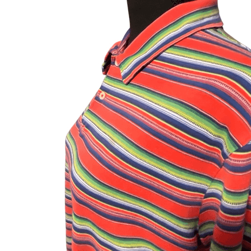 Polo Ralph Lauren Vintage 90’s Striped Polo Shirt - Thumbnail 4