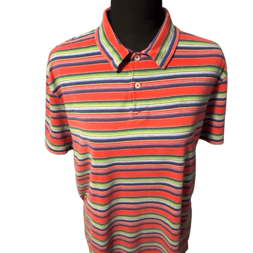 Polo Ralph Lauren Vintage 90’s Striped Polo Shirt - Thumbnail 2