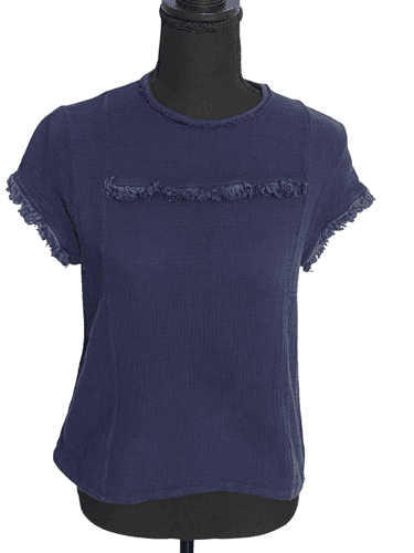 Rungolee Vintage Women’s Cap Sleeve Fringed Top - Image 1