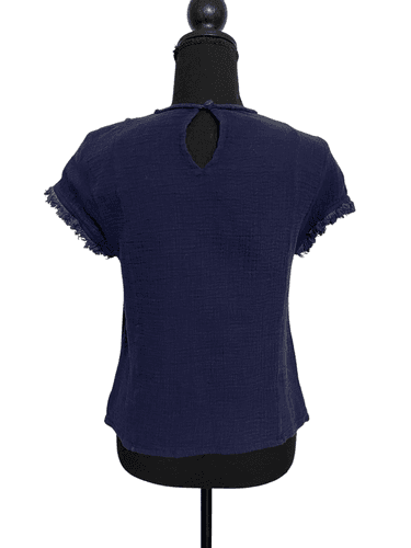 Rungolee Vintage Women’s Cap Sleeve Fringed Top - Thumbnail 7