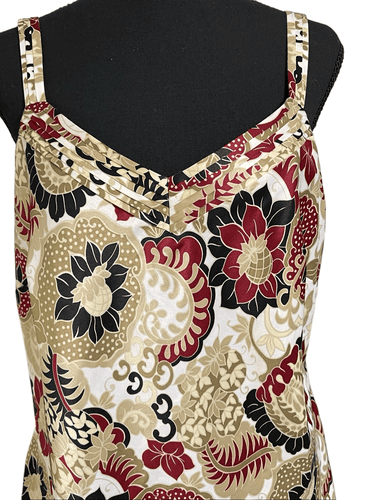 Ann Taylor Fitted Camisole/Tank Top Sweetheart Inspired V-Neck Silk Like Top siz - Thumbnail 3