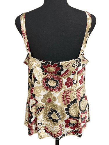 Ann Taylor Fitted Camisole/Tank Top Sweetheart Inspired V-Neck Silk Like Top siz - Thumbnail 4