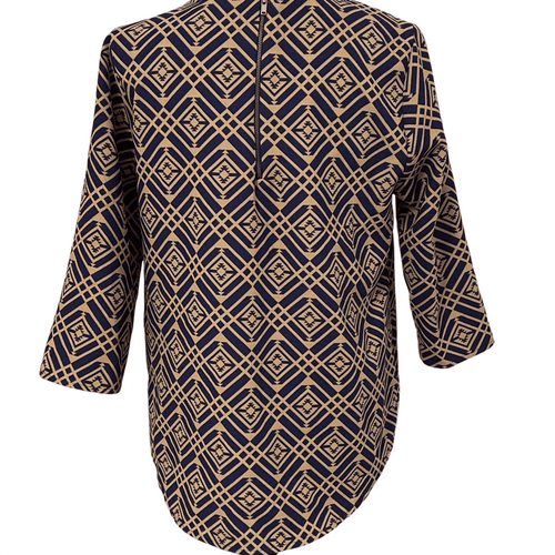 Everly Women’s 3/4 Sleeve Aztec Top/Blouse - Thumbnail 6