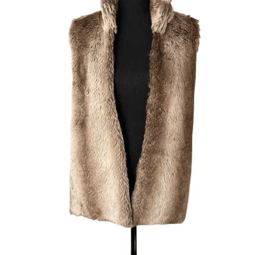 89th & Madison Vegan Fur/Knitted Vest - Image 1