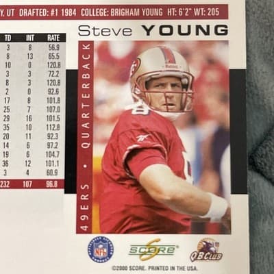 2000 Score - Steve Young #172 - Thumbnail 4
