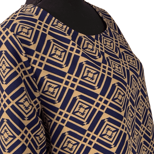 Everly Women’s 3/4 Sleeve Aztec Top/Blouse - Thumbnail 3