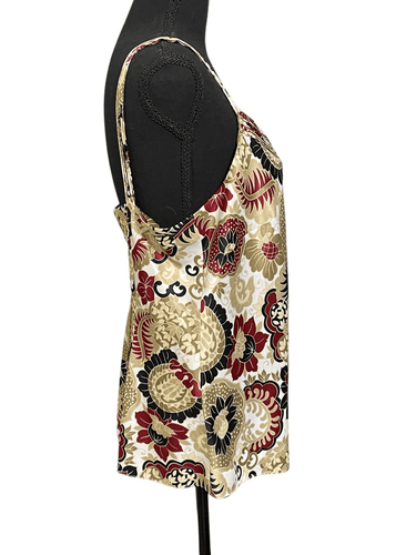 Ann Taylor Fitted Camisole/Tank Top Sweetheart Inspired V-Neck Silk Like Top siz - Thumbnail 6