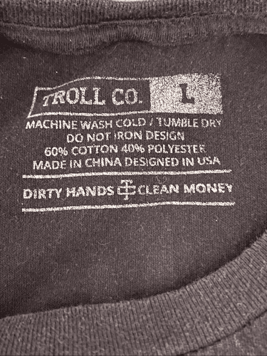 Troll Co Dirty Hands Clean Money Men’s Skull S/S T-Shirt - Thumbnail 10