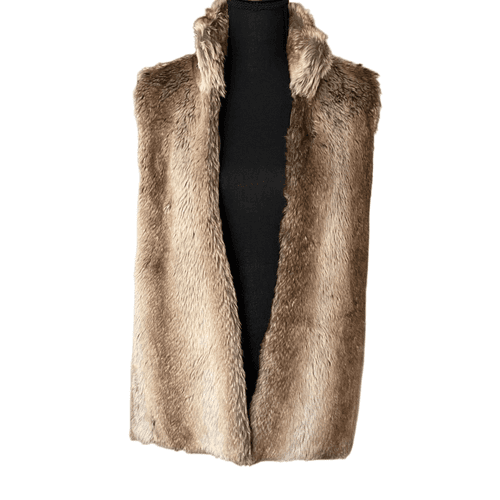 89th & Madison Vegan Fur/Knitted Vest - Thumbnail 2