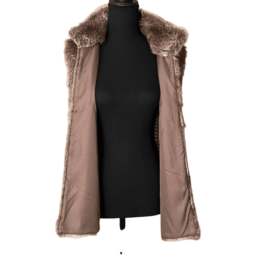 89th & Madison Vegan Fur/Knitted Vest - Thumbnail 11