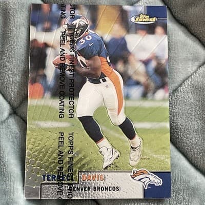 1999 Topps Finest - Terrell Davis #100 - Thumbnail 6