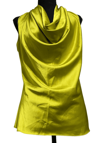 Boston Proper Women’s Marilyn Cowl-Neck Lime Sleeveless Blouse size 10 - Thumbnail 6