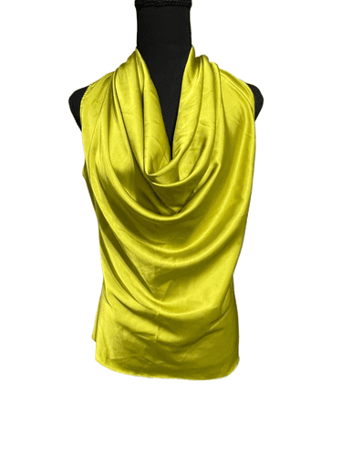 Boston Proper Women’s Marilyn Cowl-Neck Lime Sleeveless Blouse size 10 - Thumbnail 9