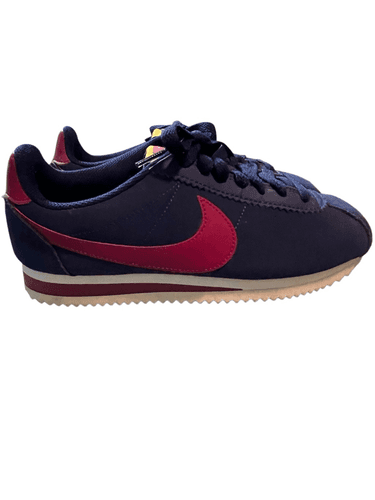 Nike Women’s Classic Nike Cortez Leather Blue Void True Berry Sneakers/Shoes - Thumbnail 3