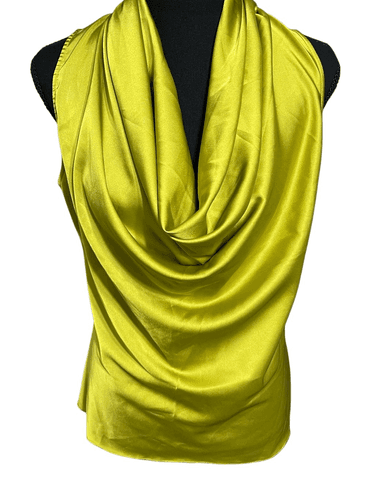 Boston Proper Women’s Marilyn Cowl-Neck Lime Sleeveless Blouse size 10 - Thumbnail 3