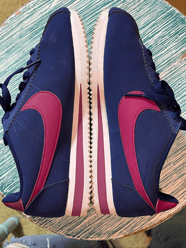 Nike Women’s Classic Nike Cortez Leather Blue Void True Berry Sneakers/Shoes - Image 1
