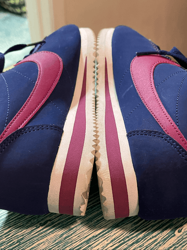 Nike Women’s Classic Nike Cortez Leather Blue Void True Berry Sneakers/Shoes - Thumbnail 9