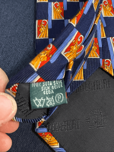 Italian Silk Bolgheri Men’s Majestic Silk Tie - Thumbnail 7