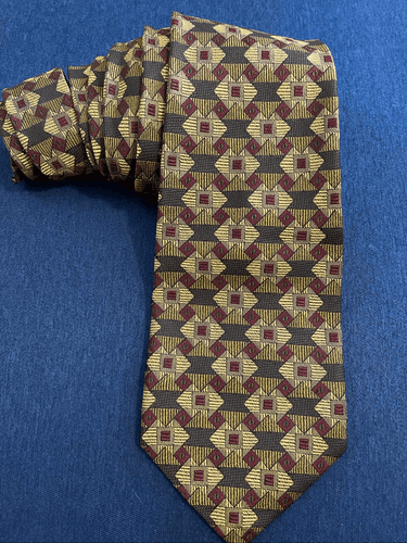 Vintage Robert Talbott Nordstrom Men’s Geometric Style Silk Tie - Image 1