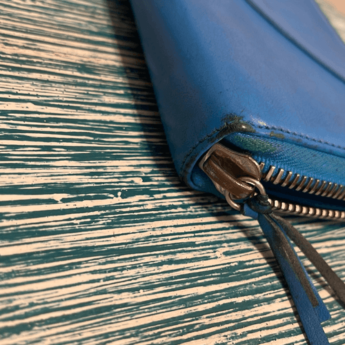 Balenciaga Papier Continental Lagoon Blue Wallet With Authenticity Included - Thumbnail 13