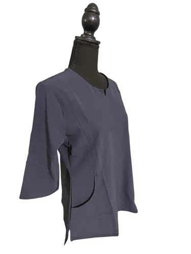 C. Saucy Original Line 3/4 Sleeve Scrub Top - Thumbnail 2