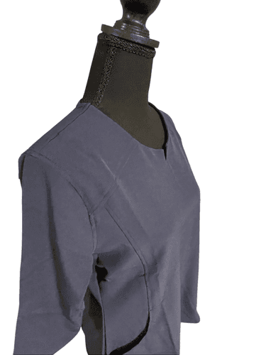 C. Saucy Original Line 3/4 Sleeve Scrub Top - Thumbnail 5