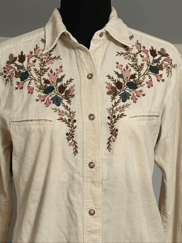 Cambridge Country Store Dry Goods Co Corduroy Button Snap Embroidered Western/Co - Thumbnail 8
