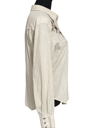 Cambridge Country Store Dry Goods Co Corduroy Button Snap Embroidered Western/Co - Thumbnail 4