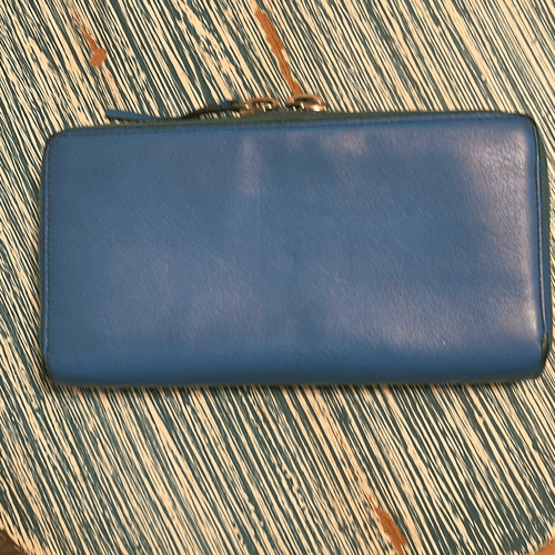 Balenciaga Papier Continental Lagoon Blue Wallet With Authenticity Included - Thumbnail 2