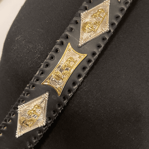 Praying Cowboy Vintage 2-Toned Hand-tooled Large Buckle Men’s Western/Cowboy Bel - Thumbnail 15