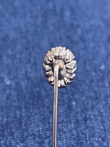 Vintage Victorian Silver and Faux Diamond Hat Pin - Thumbnail 5