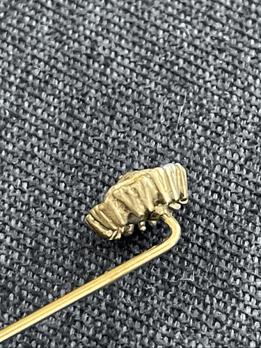 Vintage Victorian Silver and Faux Diamond Hat Pin - Thumbnail 10