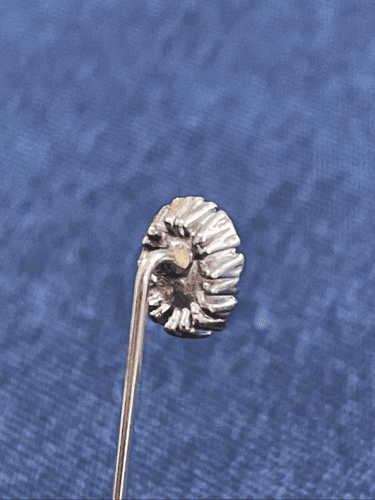 Vintage Victorian Silver and Faux Diamond Hat Pin - Thumbnail 6