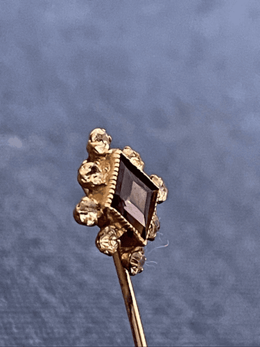 Vintage Victorian Amethyst and Faux Diamond Hat Pin - Thumbnail 5