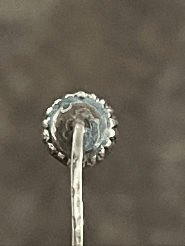 Vintage Victorian Copper and Moissanite Hat Pin - Thumbnail 6