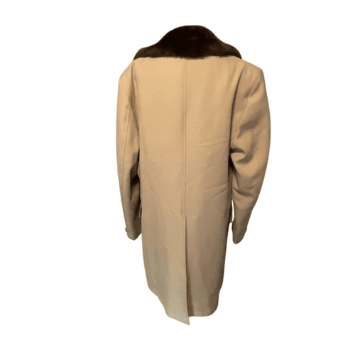 Sears Best Vintage Polyester Twill Faux Fur Body Lined Men’s Overcoat - Thumbnail 7