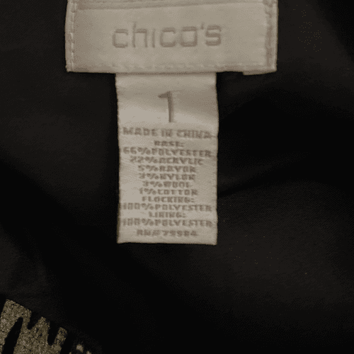 Chicos Women’s Mid Length Riders Style Flocked Jacket/Coat - Thumbnail 10