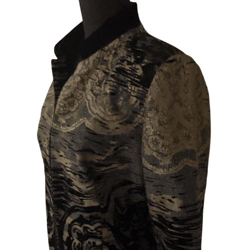 Chicos Women’s Mid Length Riders Style Flocked Jacket/Coat - Thumbnail 5