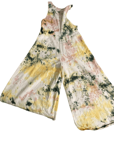 Earthbound Trading Co Women’s Tie Dye Bohemian Style Overalls size Small - Thumbnail 6