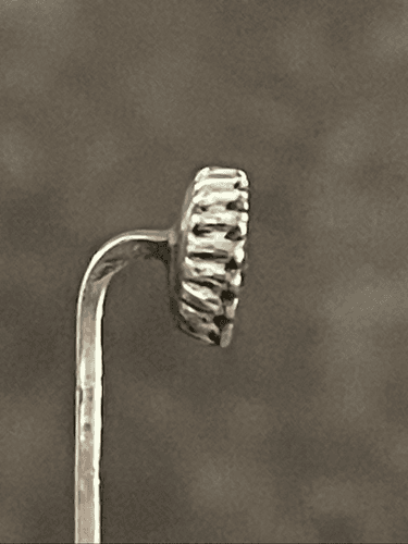 Vintage Victorian Copper and Moissanite Hat Pin - Thumbnail 5