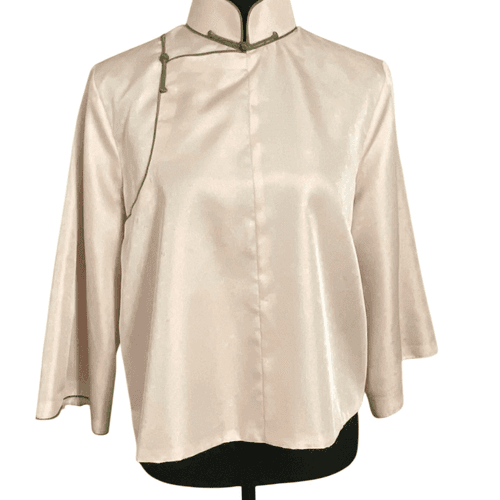 Zoson Fashion Women’s Mandarin Fashion Cheongasm Top With Mandarin Collar - Thumbnail 4
