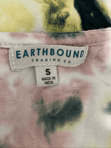 Earthbound Trading Co Women’s Tie Dye Bohemian Style Overalls size Small - Thumbnail 11