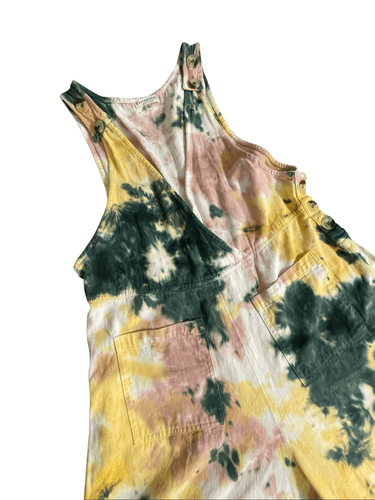 Earthbound Trading Co Women’s Tie Dye Bohemian Style Overalls size Small - Thumbnail 9