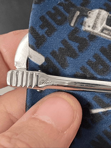 VTG Ralph Marlin Craftsman Tie With Matching Craftsman Tie Clip - Thumbnail 7