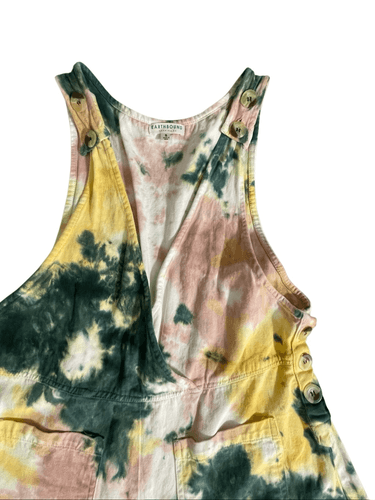 Earthbound Trading Co Women’s Tie Dye Bohemian Style Overalls size Small - Thumbnail 10
