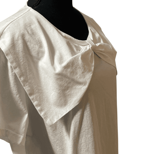 Edward Achour Paris Women’s S/S Bowtie Blouse/Top - Thumbnail 7
