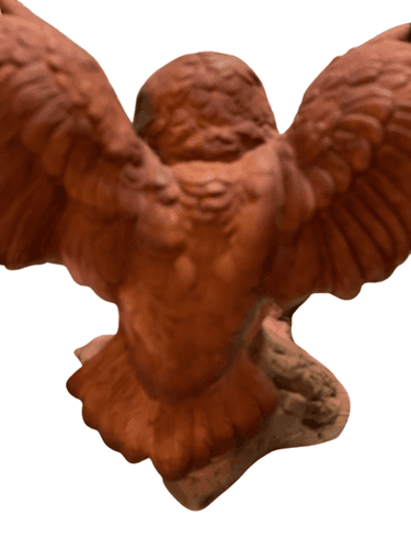 Barn Owl Vintage Royal Crown Signed by J. Byron Porcelain Owl Statue - Thumbnail 6